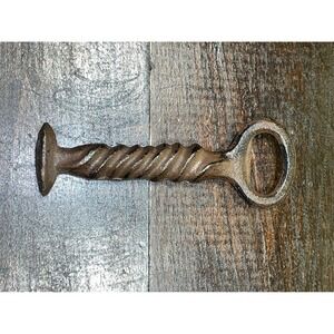 Rustic Cast Iron Bottle Opener Railroad Spike Style Barware Beer Soda Opener‎